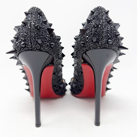 Christian Louboutin Pigalili Pot Pourri Strass Pumps Heels 37.5 - Picture 4 of 11